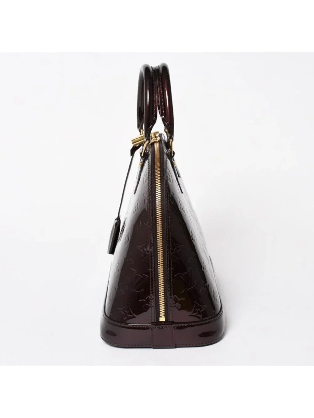 Louis Vuitton Alma PM Amarante Wine Red Handbag Gold
